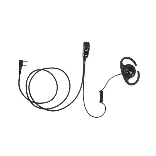 Maxtop AEH4000-K2B Split D-Ring Earpiece for Baofeng BF-F8HP UV-5R+ UV-82HP UV-82L BF-777