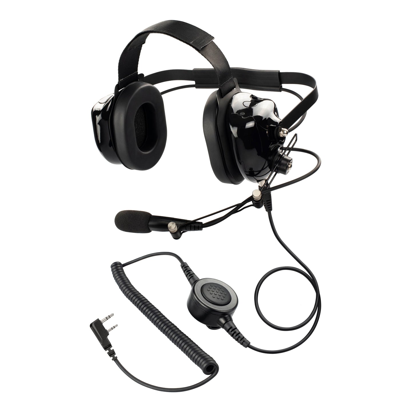 Maxtop AHDH0032-BK-K2C Two Way Radio Noise Cancelling Headset for Puxing PX-777 Linton LT-2260 Quansheng TG-6A