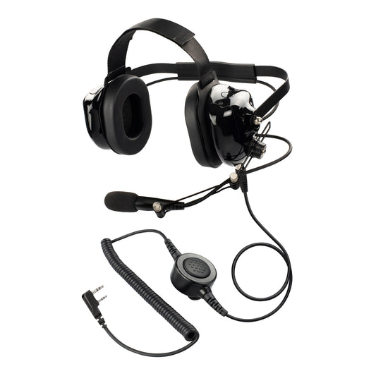 Maxtop AHDH0032-BK-K2C Two Way Radio Noise Cancelling Headset for Puxing PX-777 Linton LT-2260 Quansheng TG-6A