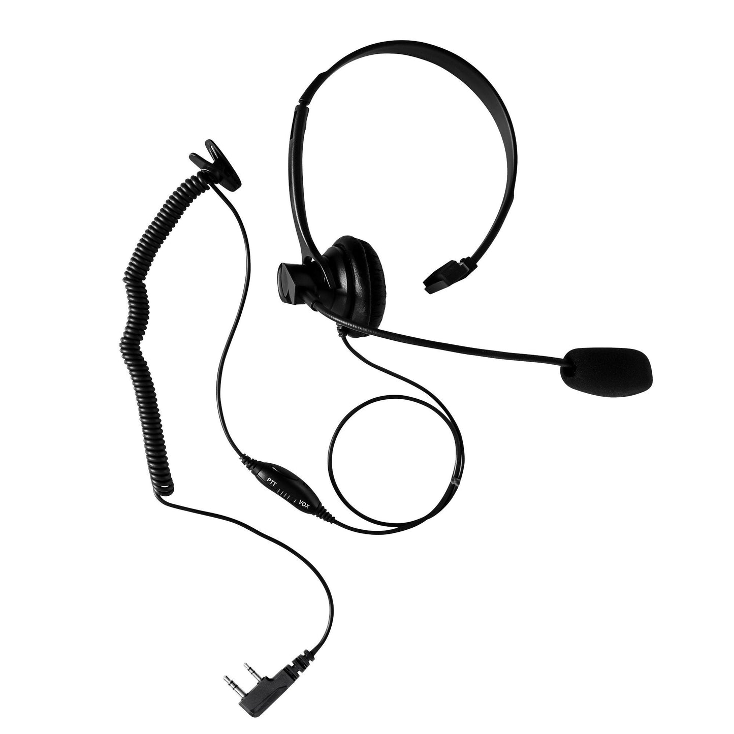 Maxtop AHDH1000-K2C Two Way Radio Over Head Headset Boom Mic for PX-777 Linton LT-2260 Quansheng TG-6A