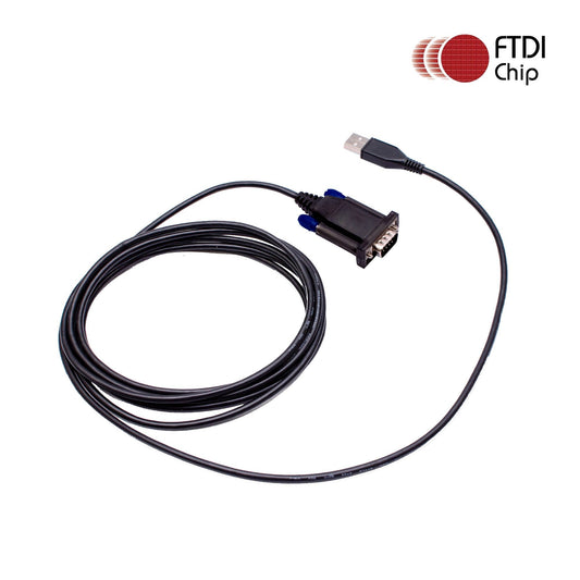 Maxtop APCUSB-RS232-6 FTDI USB to RS232 Serial DB9 Male Cable Adapter 6 Feet for Two Way Radio Programming