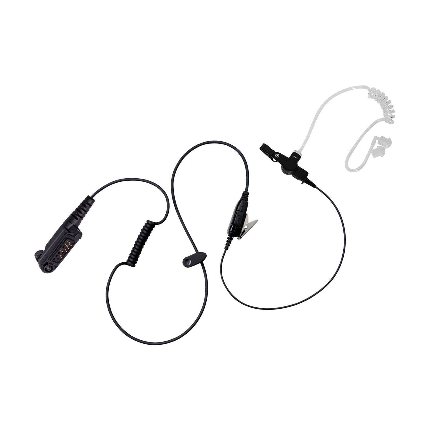 BOMMEOW BCT12-H6 Walkie Talkie 1-WIre Covert Acoustic Tube Surveillance Earpiece for Hytera HYT X1e X1p X1p