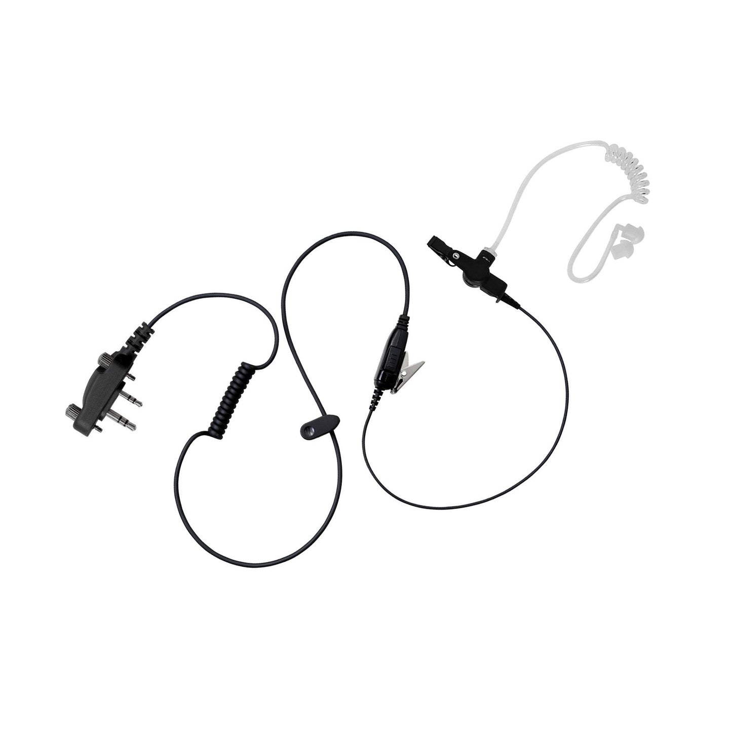 BOMMEOW BCT12-I2 Walkie Talkie 1-WIre Covert Acoustic Tube Surveillance Earpiece for ICOM IC-F1000 IC-F2000