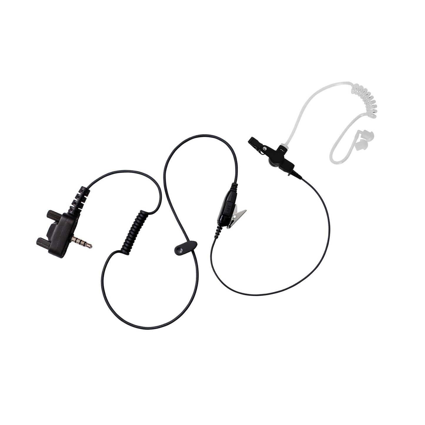 BOMMEOW BCT12-Y3 Walkie Talkie 1-WIre Covert Acoustic Tube Surveillance Earpiece  for Vertex Yaesu VX-264 VX-351