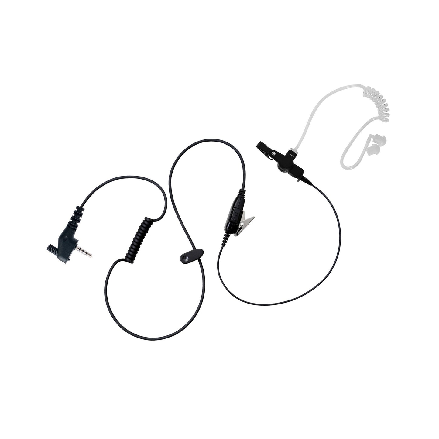 BOMMEOW BCT12-Y7 Walkie Talkie 1-WIre Covert Acoustic Tube Surveillance Earpiece  for Vertex Yaesu