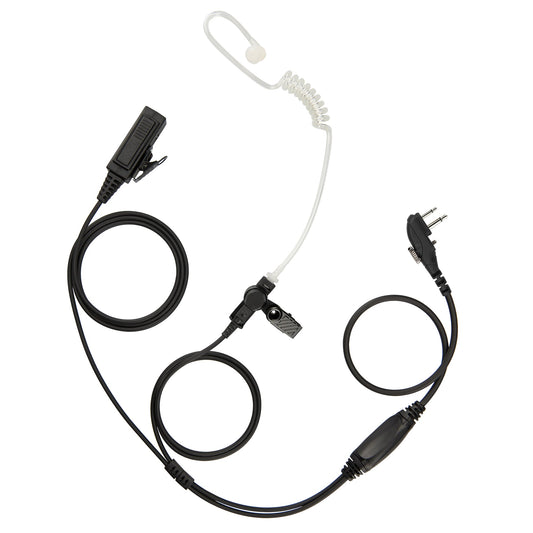 BOMMEOW BCT22-H4 2-Wire Clear Coil Surveillance Kit for Hytera HYT TC-700 TC-610 TC-620 TC-510 TC-585