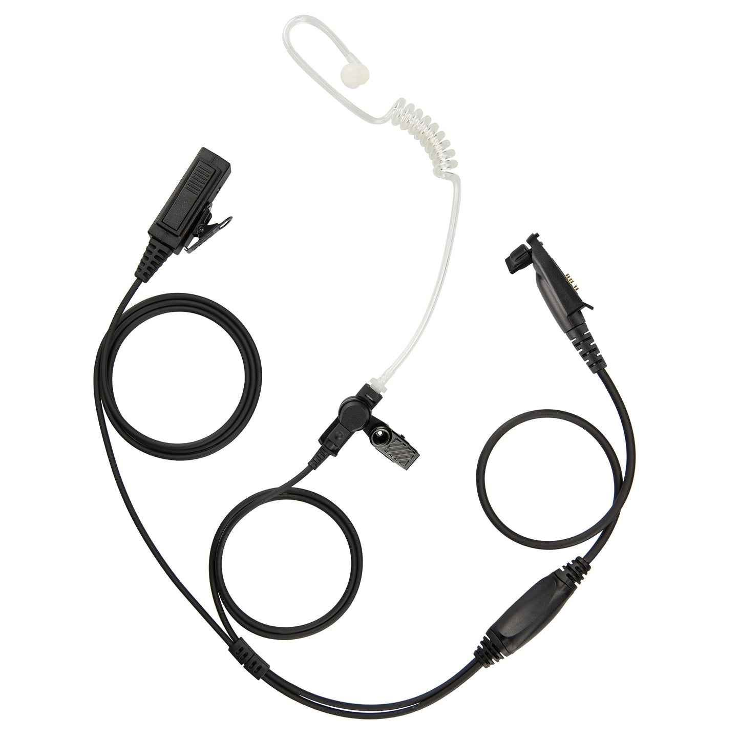 BOMMEOW BCT22-M3 2-Wire Clear Coil Surveillance Kit for Motorola EX560XLS EX600 EX600XLS