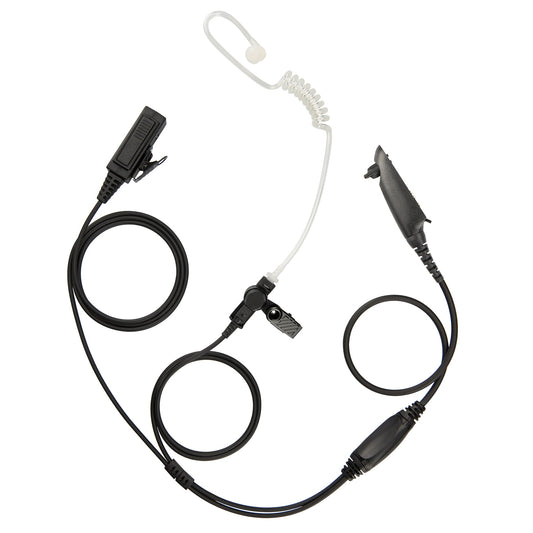 BOMMEOW BCT22-M5 2-Wire Clear Coil Surveillance Kit  for Motorola HT-750 HT-1250 GP328 MTX8250 RCA BR950