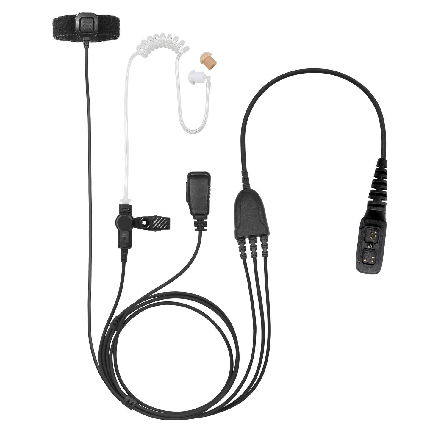 BOMMEOW BCT35-H5 3-Wire Acoustic Clear Tube Earpiece for Hytera PD700 PT-580 PD98X PD780 PD75X PT580H