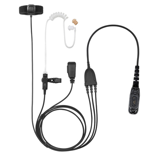 BOMMEOW BCT35-M9 3-Wire Acoustic Clear Tube Earpiece for Motorola XPR XPR6000 DGP8050 APX 2000 APX 3000