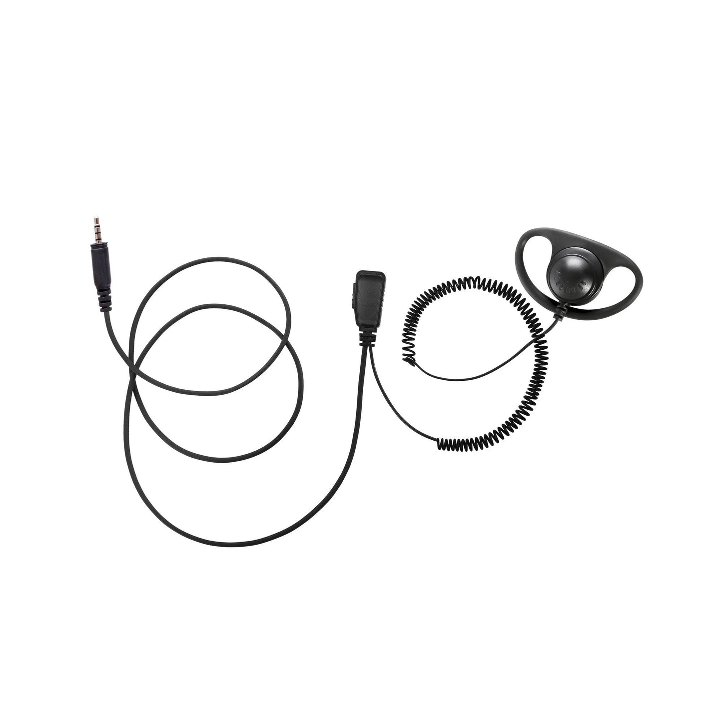 BOMMEOW BDS15-K4 D Shape Earhanger D-Style Earpiece for Kenwood 1-Pin Business PKT-23 Portable Radio