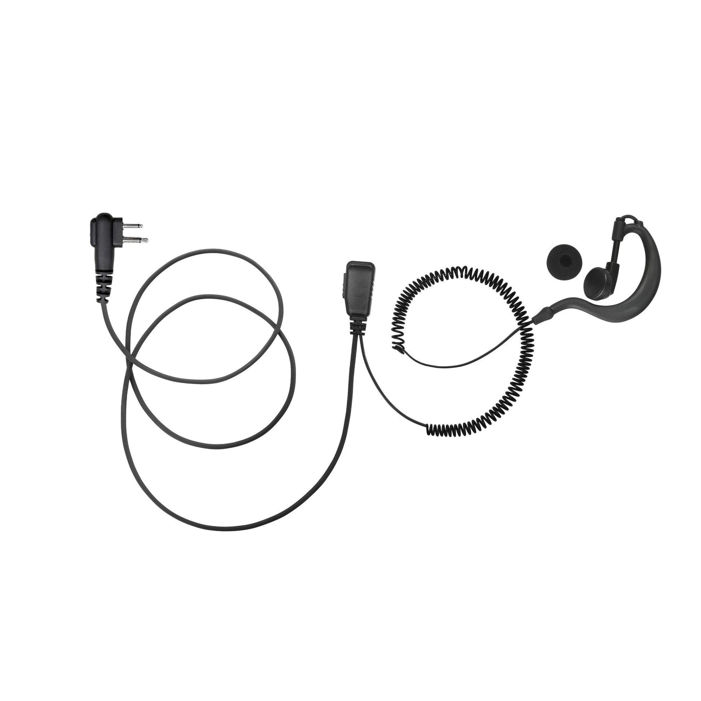 BOMMEOW BGS15-H1 G Shape Earhanger G-Style Earpiece for Hytera TC-500 RCA Relm RP6500 Tekk Feidaxin