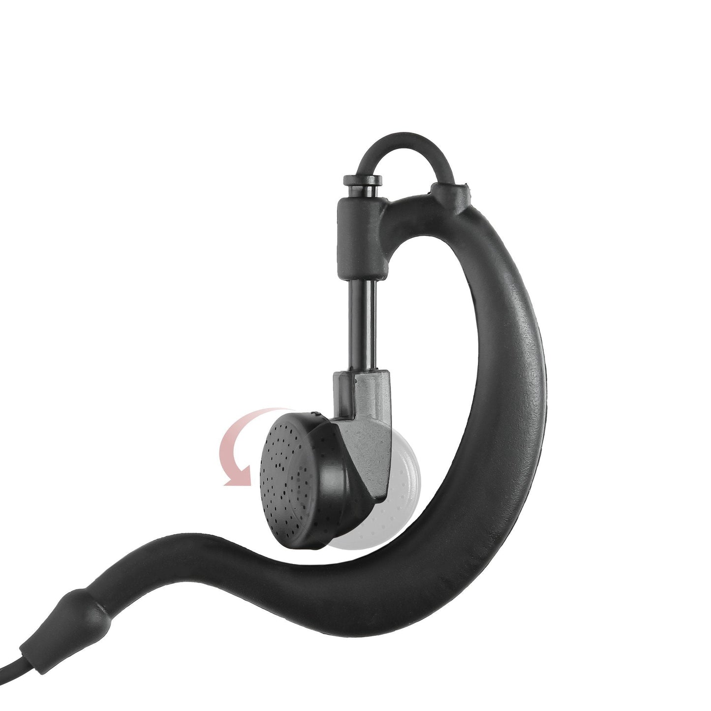 BOMMEOW BGS15-H1 G Shape Earhanger G-Style Earpiece for Hytera TC-500 RCA Relm RP6500 Tekk Feidaxin