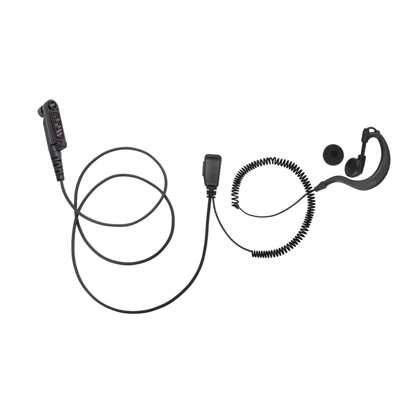 BOMMEOW BGS15-H6 G Shape Earhanger G-Style Earpiece for Hytera PD602 PD662 X1e X1p Z1p PTC760 PD68X