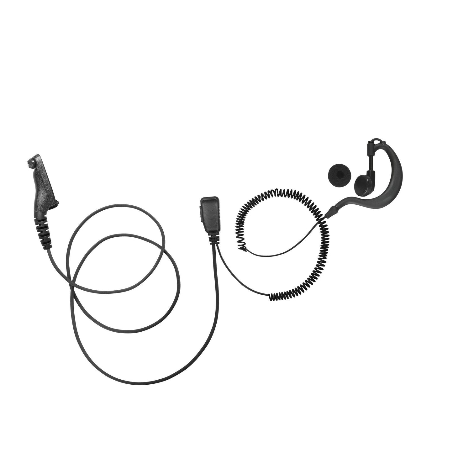 BOMMEOW BGS15-M9 G Shape Earhanger G-Style Earpiece for Motorola XPR XPR6000 DGP8050 APX 2000 APX 3000