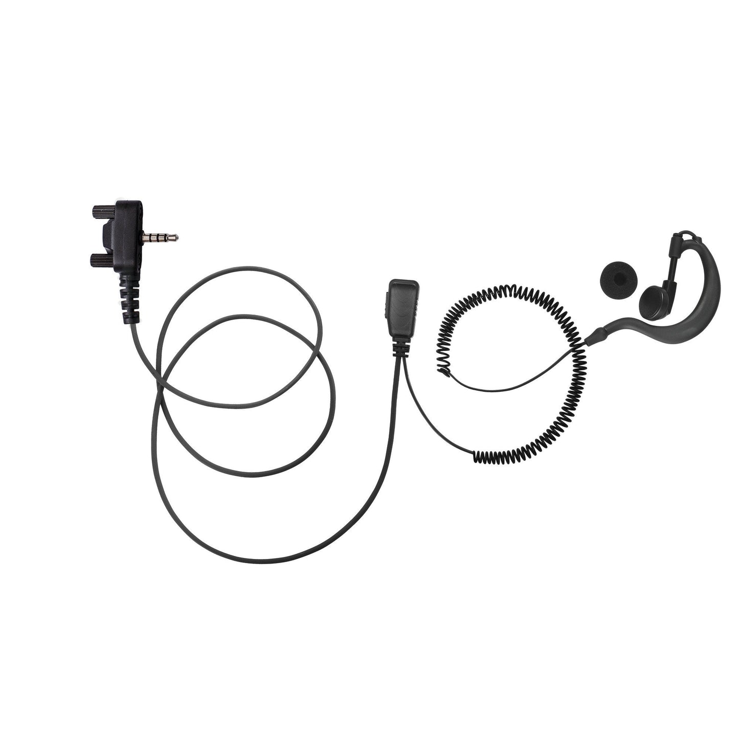 BOMMEOW BGS15-Y3 G Shape Earhanger G-Style Earpiece for Vertex Yaesu EVX-261 EVX-531 VX-520UD VX-180 VX-417