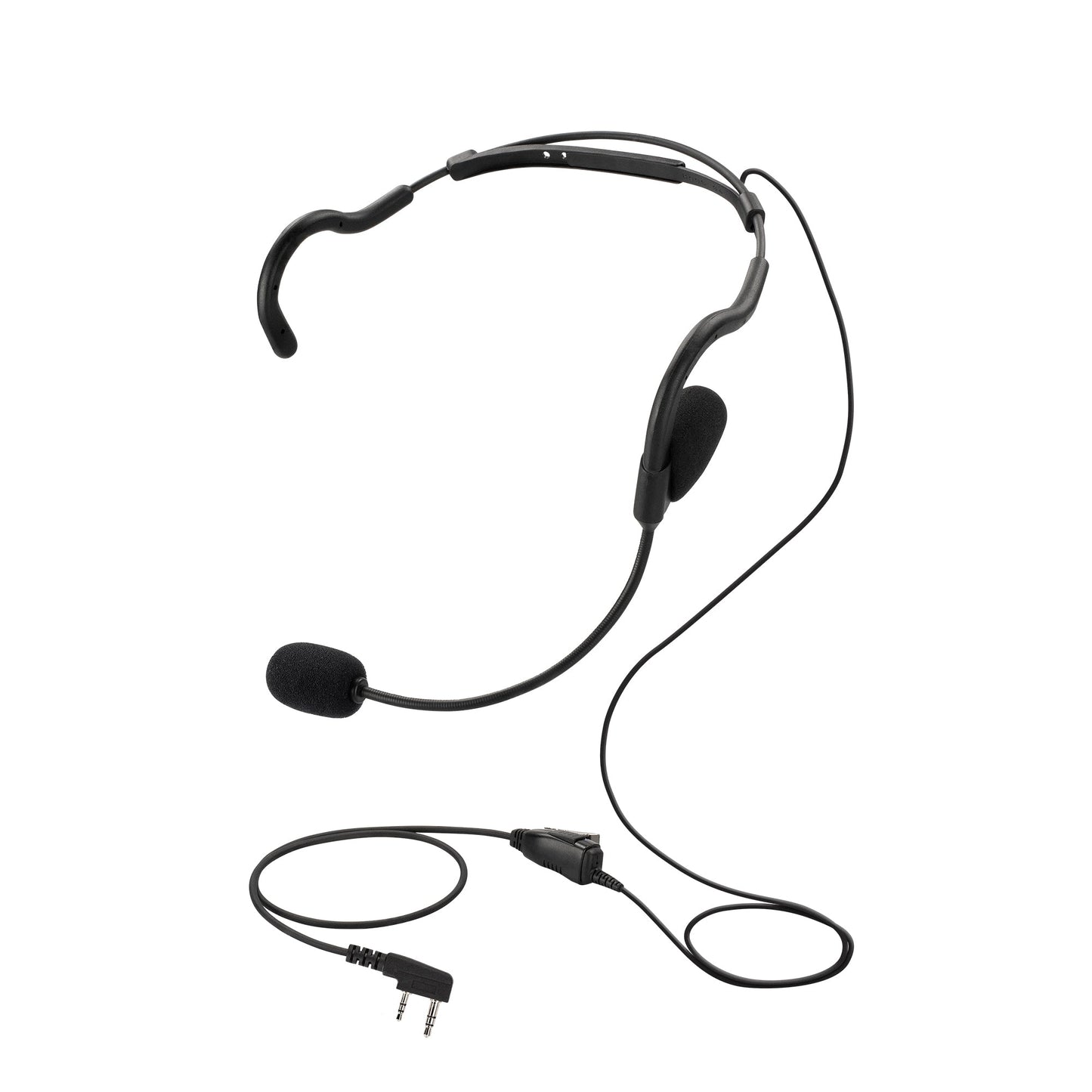 BOMMEOW BHDH01-K2 Ultra Light Single Ear Muff  Headset for Kenwood NEXEDGE Digital Radio ProTalk TL-2400VP