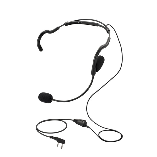 BOMMEOW BHDH01-K2B Ultra Light Single Ear Muff  Headset for KPG-22 Baofeng Pofeng Anytone BTECH Retevis H777 Radio