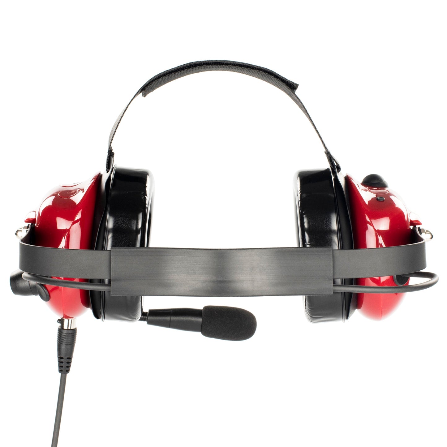 BOMMEOW BHDH40PTT-RD-K3 Dual Muff Earpads Noise Reduction Headset PTT for Kenwood NEXEDGE  Radio(Red)