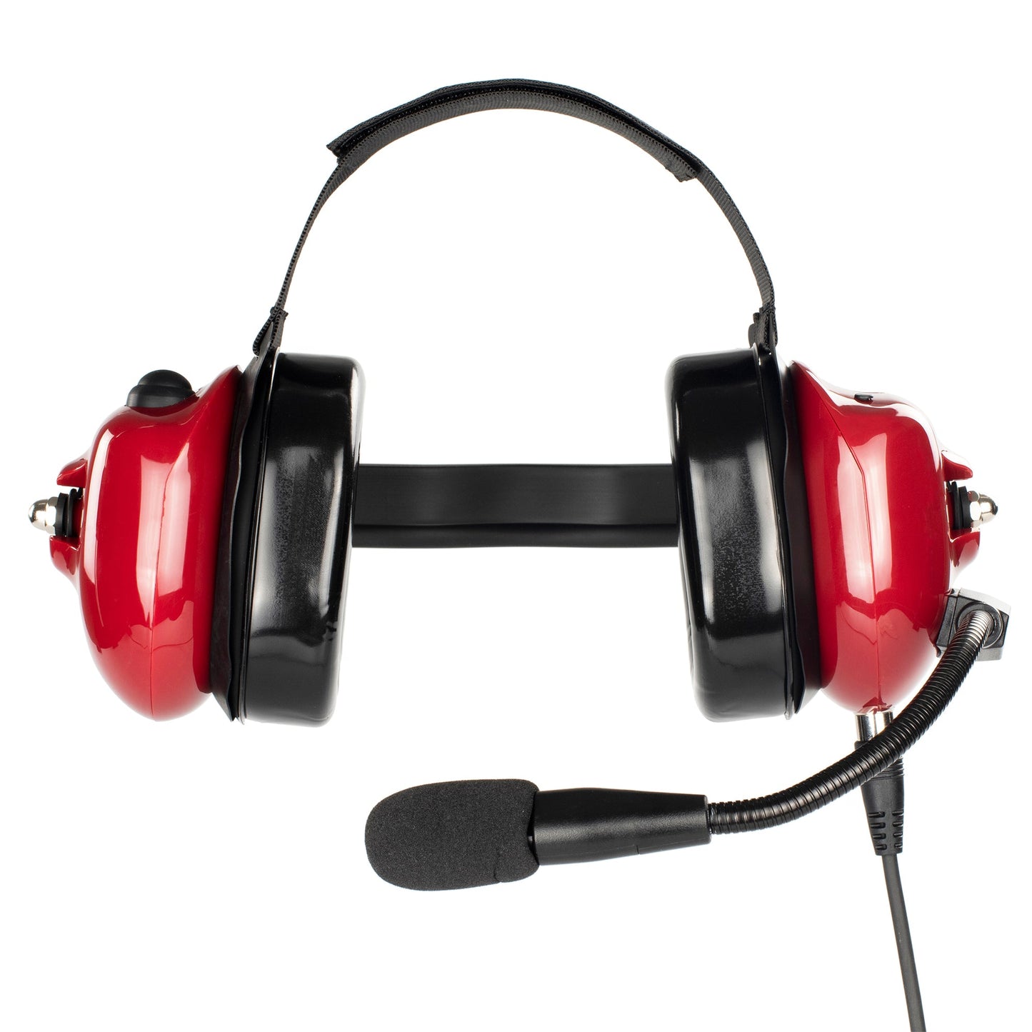 BOMMEOW BHDH40PTT-RD-M1A Dual Muff Earpads Noise Reduction Headset PTT for Motorola RDM2070D Radio(Red)