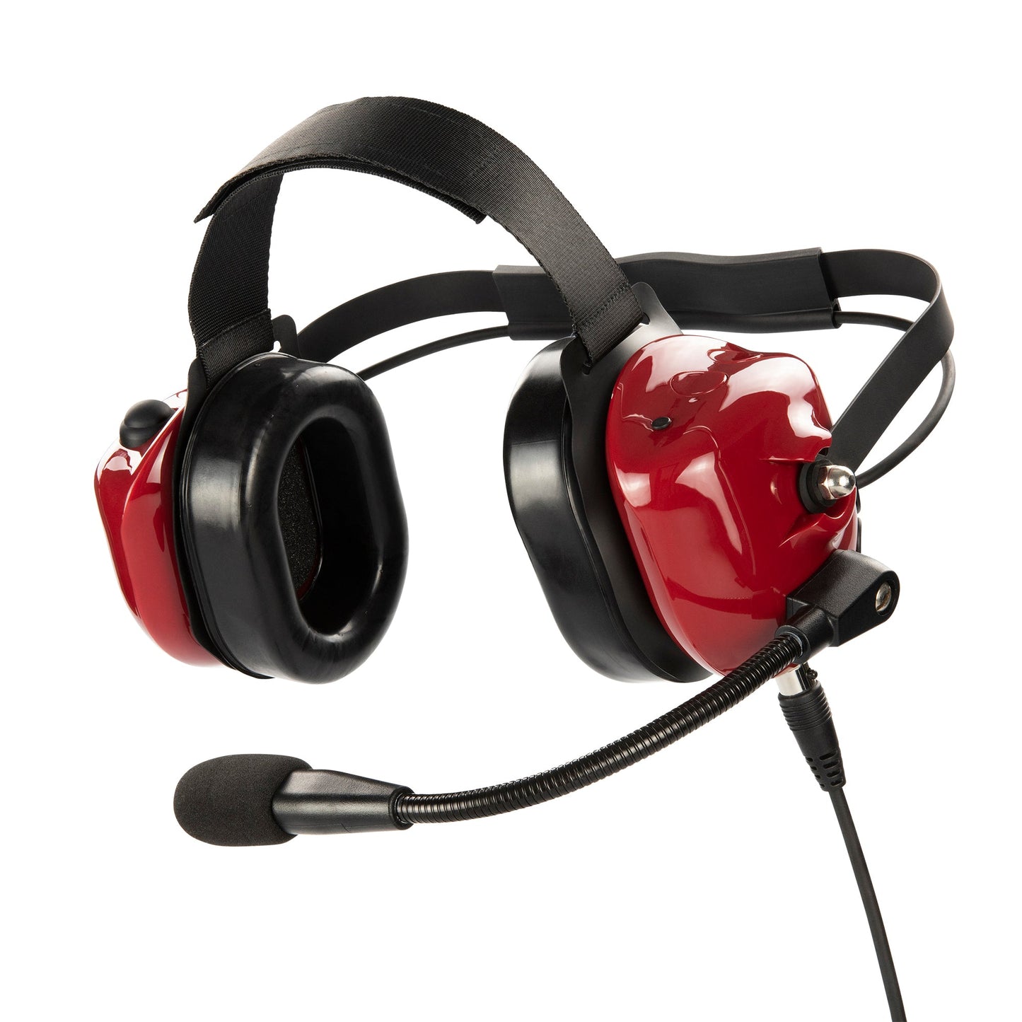 Bommeow BHDH40-RD-M1 Dual Muff Earpads Noise Cancelling Headset No PTT for Motorola CP200 Radio(Red)