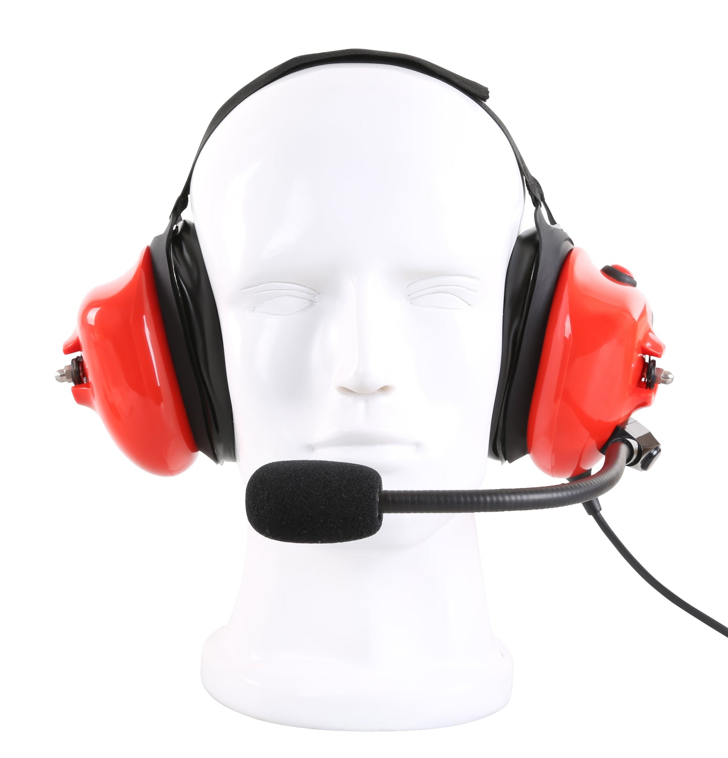 Bommeow BHDH40-RD-M1A Dual Muff Earpads Noise Cancelling Headset No PTT for Motorola RDM2070D Radio(Red)