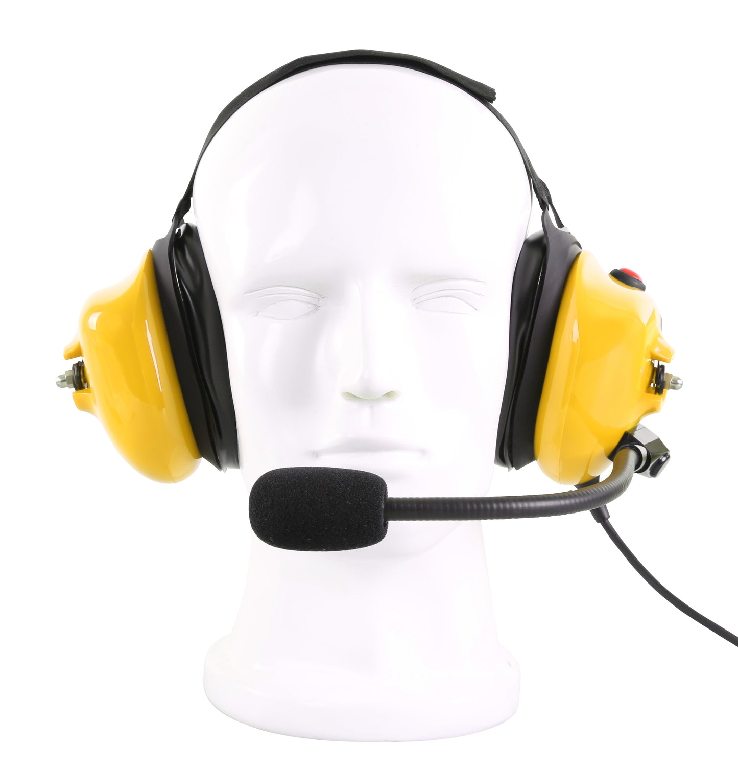 Bommeow BHDH40-YW-M1A Dual Muff Earpads Noise Cancelling Headset No PTT for Motorola RDM2070D Radio (Yellow)