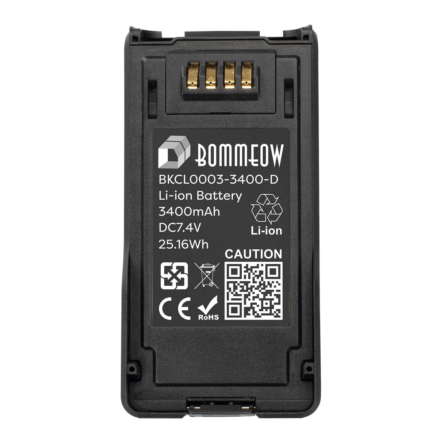 BOMMEOW BKCL0003-3400-D KNB-L3 KNB-N4 Battery for Kenwood TK5230 TL5430 NX-5200 NX-5300 NX-5400