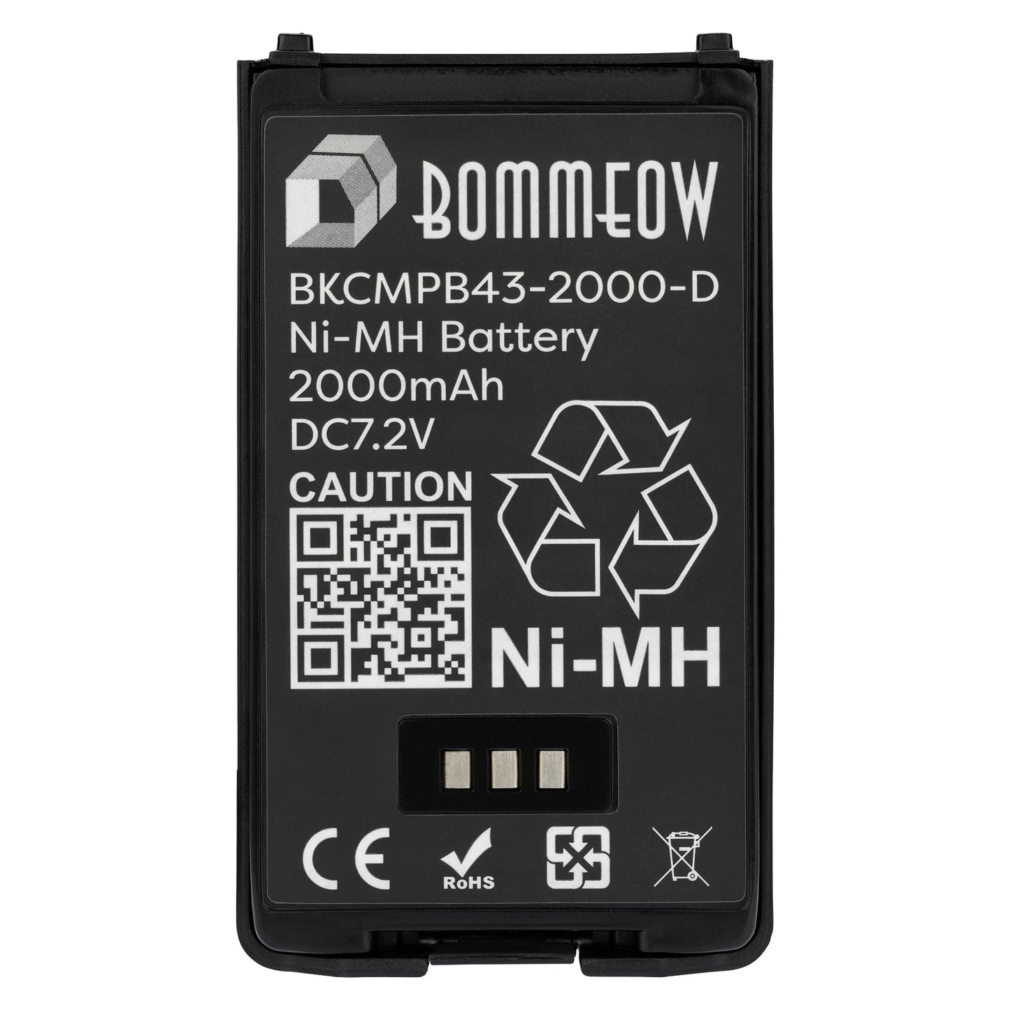 BOMMEOW BKCMPB43-2000-D PB-43N Battery for Kenwood TH-255A TH-K2AT TH-K2E