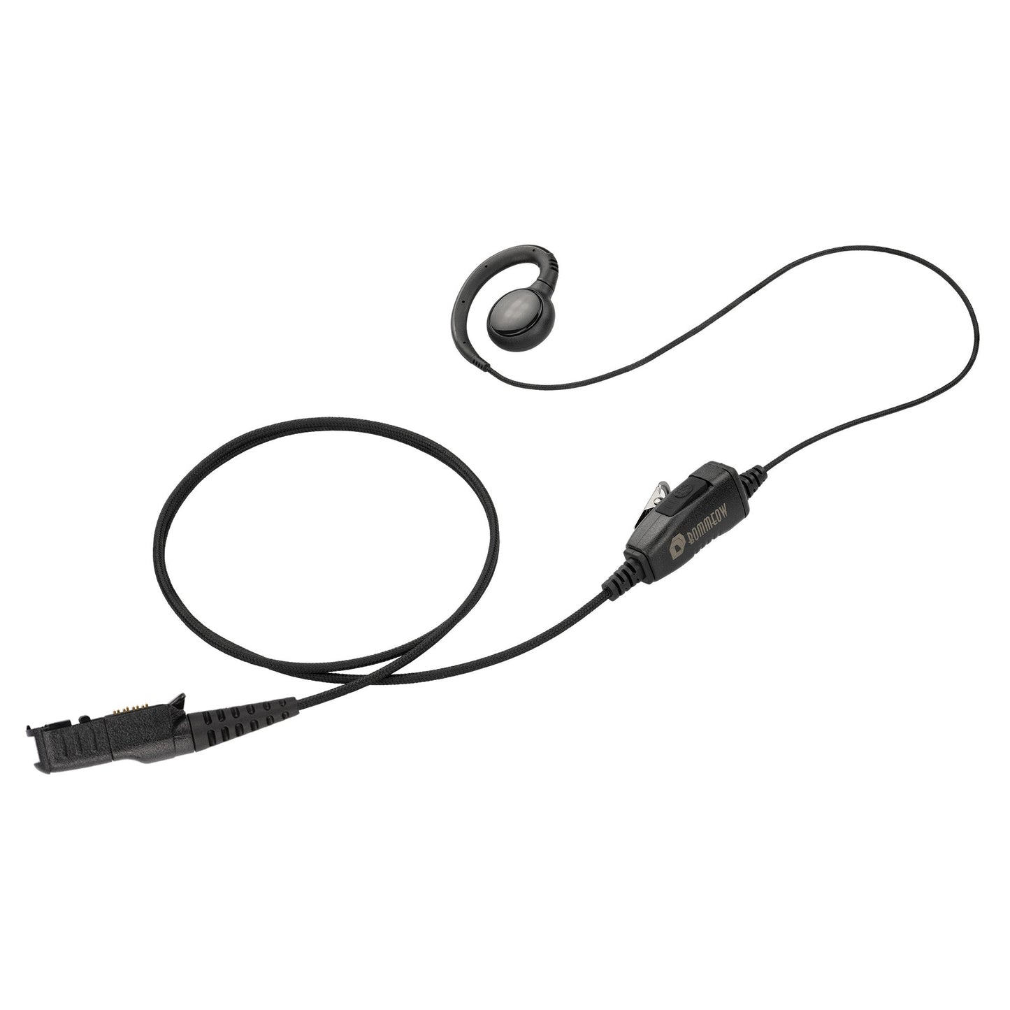 BOMMEOW BSE12-AX C-Shape Swivel Style Earpiece Headset for Motorola Radio XPR3300 XPR3500 DEP8050 Elite