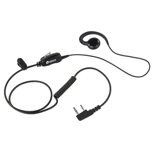 BOMMEOW BSE12-K2B C-Shape Swivel Style Earpiece Headset for Baofeng Anytone Retevis BTECH Radio