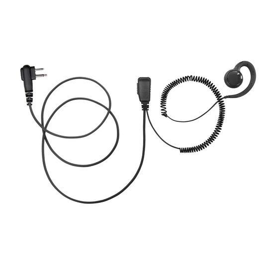 BOMMEOW BSE15-H1 C Shape Earpiece Swivel Style Earhanger for Hytera TC-500 RCA Relm RP6500 Tekk Feidaxin