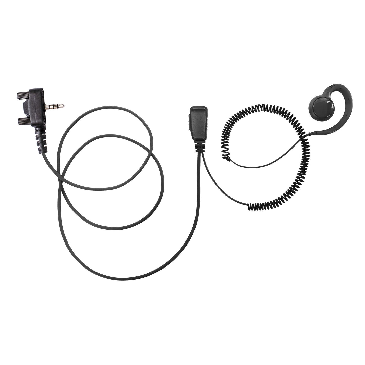 BOMMEOW BSE15-Y3 C Shape Earpiece Swivel Style Earhanger for Vertex Yaesu EVX-261 EVX-531 VX-520UD VX-180 VX-417