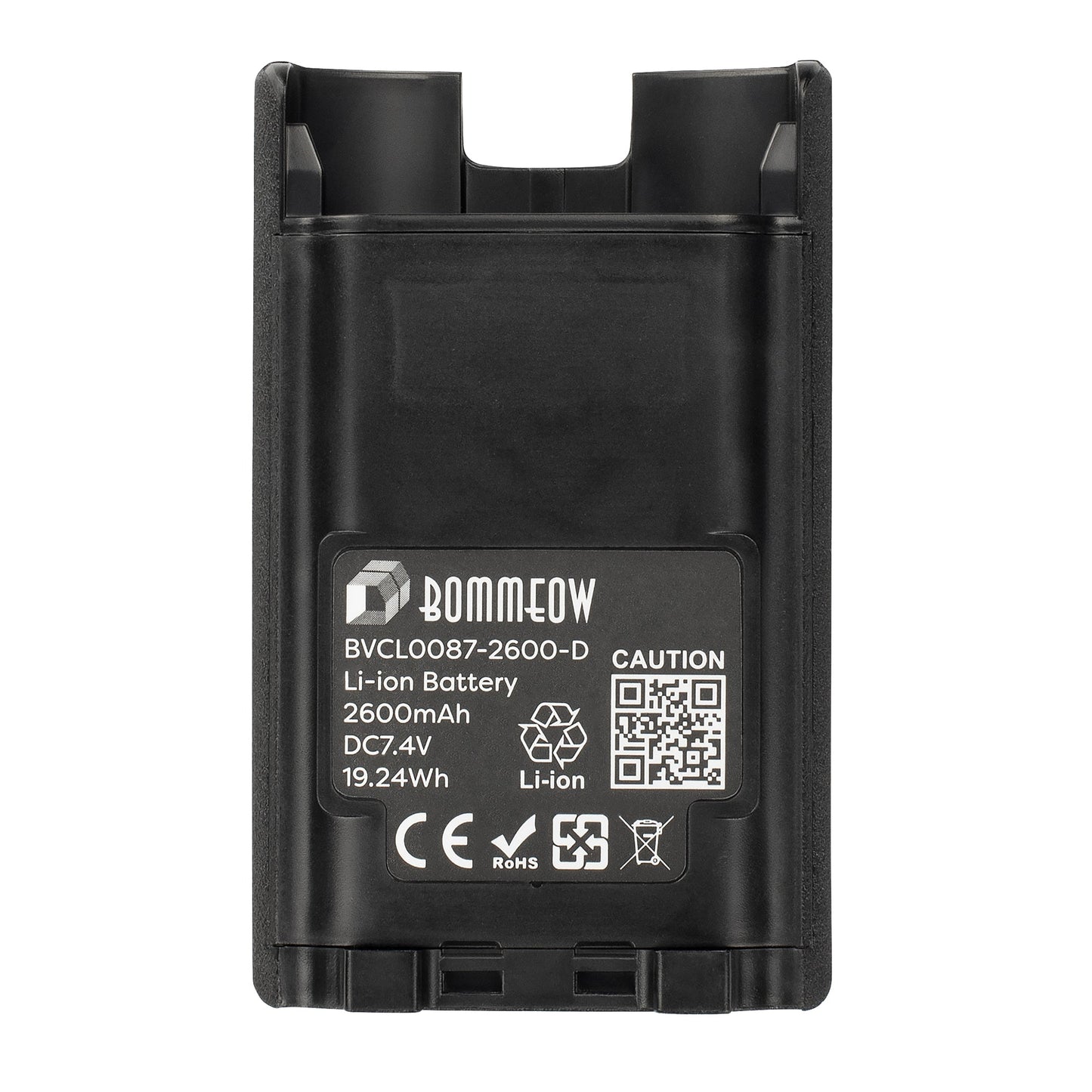 BOMMEOW BVCL0087-2600-D Replacement Battery for Vertex VX-820 VX-920 VX-970 Series VX-821 VX-824 VX829 VX-929 VX-979