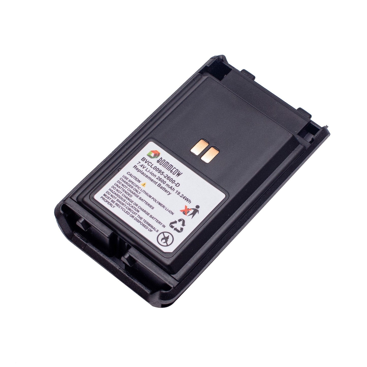 BOMMEOW BVCL0095-2600-D Replacement Battery for Vertex VX-350 Series VX-354 VX-351 Radio