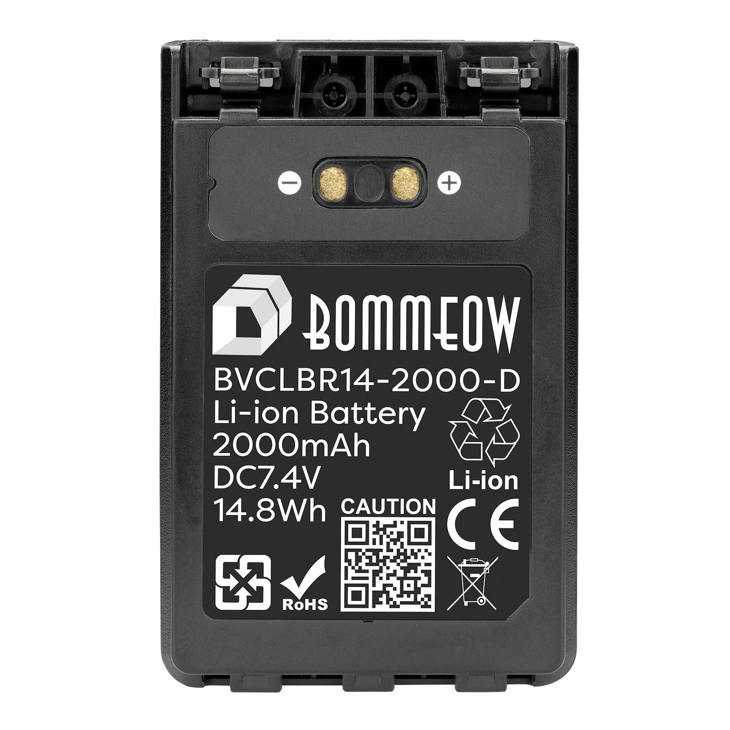 BOMMEOW BVCLBR14-2000-D FNB-101Li FNB-102Li Battery for Vertex Yaesu FT1XDR FT1XDE FT2DE FT2DR