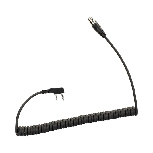 Bommeow CABLE-BHDH40-K2C Replacement 5-Pin Headset Cable No PTT for BHDH40 Headset for Puxing Feidaxin TYT